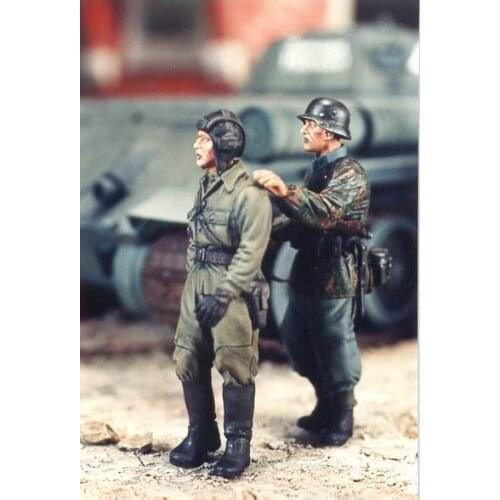 Resin Soldiers of World War II German soldiers and Soviet captives 1：35