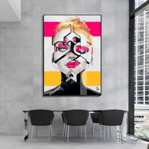 Modern Art Canvas Paintings Abstract Woman Wall Art Prints Poster Living Room Decorative Paintings On The Wall Home Decor