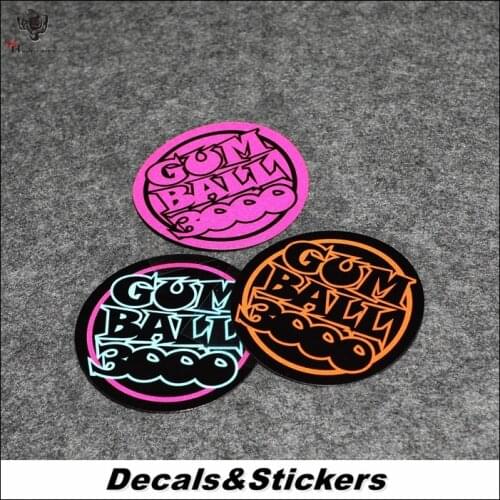 NO.L122 Gumball 3000 Racing 3M Reflective Modified Stickers Car Glass Waterproof MOTO GP Decals Racing Motorcycle
