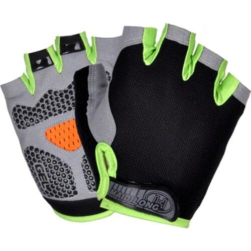 Cycling Anti-slip Anti-sweat Men Women Half Finger Gloves Breathable Anti-shock Sports Gloves Bike Bicycle Glove Bike Gloves