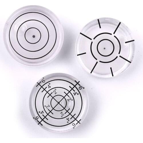 Hot Sale 1PCS Spirit Level Bubble Acrylic Diameter 32mm High Accuracy plastic Sun Spirit Level for measuring instrument Tool