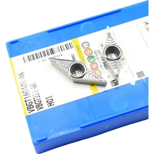10PCS VBGT160404 AK H01 Aluminum cutter blade Insert VBGT 160404 Cutting Tool turning tool CNC Tools AL +TIN Alloy wood