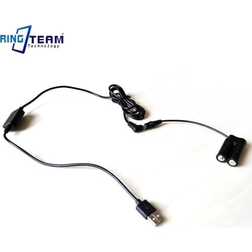 2.5*0.7mm USB Drive Power Adapter Cable fits DR-DC10 DC Coupler for Canon A1300 A1400 A800 A810 SX150 IS SX160 Camera