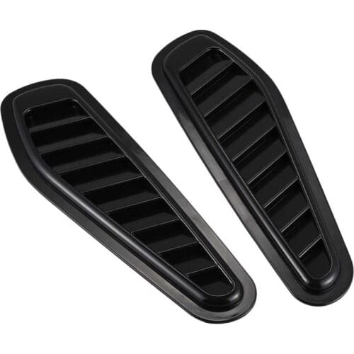 2 x Car Auto Decorative Air Flow Intake Scoop Turbo Bonnet Vent Cover Hood Fender
