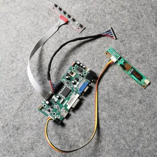 30-Pin LVDS For LP171W02/LP171WE2/LP171WE3 screen DIY kit LCD display controller board VGA DVI 1CCFL M.NT68676 1680*1050