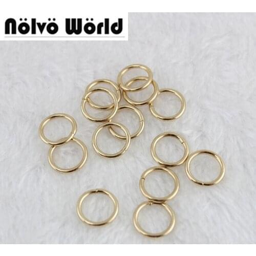 300pcs 5 colors Non-welded 10mm ring,3/8 inch gold o rings,DIY accessory alloy metal round edge opened O Rings