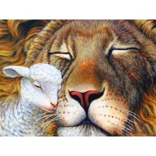 5D Diamond Mosaic Painting Full Square/Round Lion DIY Diamond Embroidery Cross Stitch Animal Home Decoration