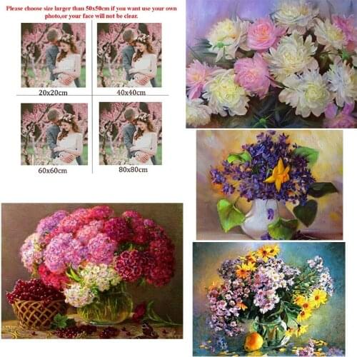 5D Diy Diamond Painting Flowers Vase Daisy Square Diamond Round Diamond Full Diamond Custom Cross Stitc Mosaic Home Decora
