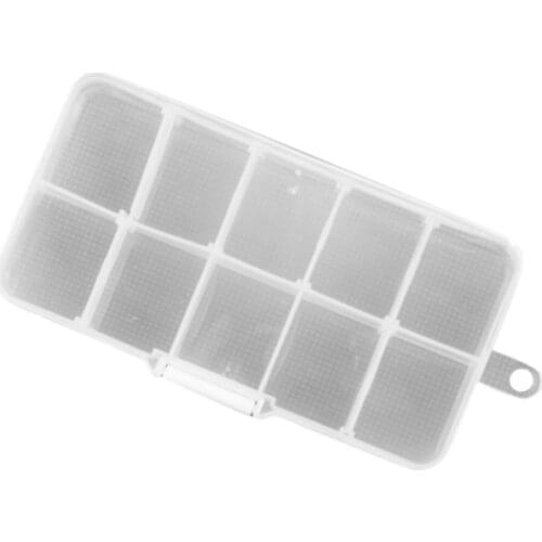 80% HOT SALES!!!10 Compartments Jewelry Earrings Rings Plastic Storage Box Organizer Container