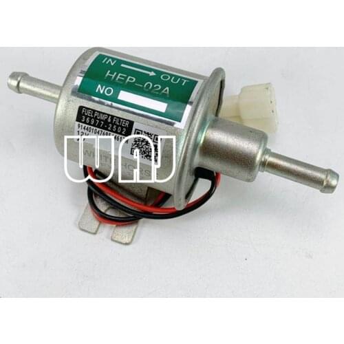 WAJ Electrical Fuel Pump HEP-02A 4-7 PSI 12V Inline Universal Low Pressure Gas Diesel