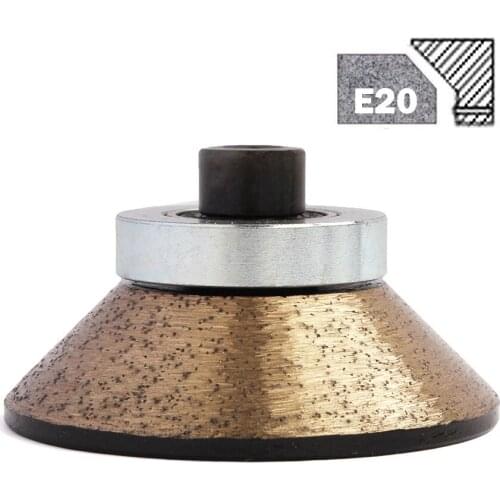 1 Piece E20 Diamond Router Bit Stone Edge Profiling Wheels Marble Granite Concrete Grinding Cutting Tool Wet Use With M10 Thread