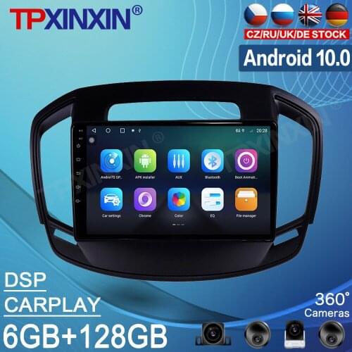 Android 10.0 6+128GB For Opel Insignia 2014-2017 Car DSP Tape Radio Recorder Video Player Carplay GPS Navi Multimedia Head Unit
