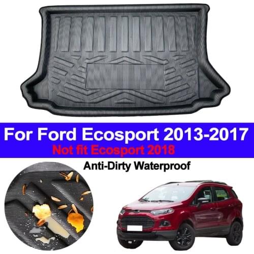 Car Rear Boot Cargo Liner Trunk Floor Mat Carpets Luggage Tray Mats Pad Mat Carpet For Ford Ecosport 2013 2014 2015 2016 2017