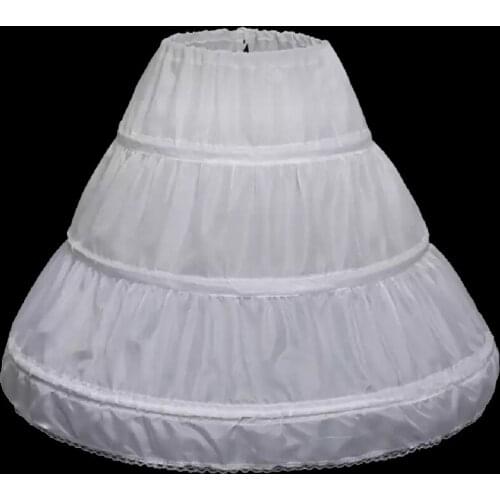 White Kids Skirts For Girls Tutu Skirt Toddler Girls Petticoat Underskirt For Wedding Birthday Party Children Clothes