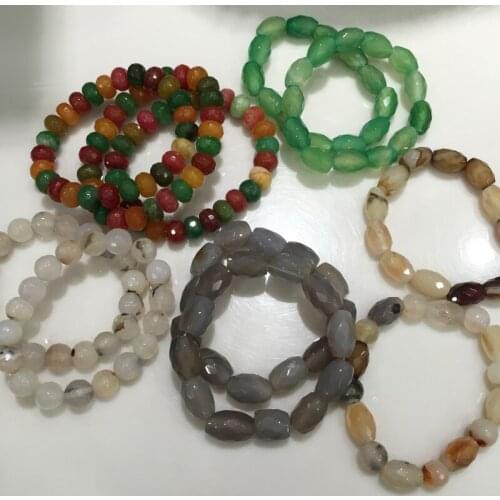 Casual natural agate strand bracelet 10 pcses/lot trendy fine women jewelry free shipping