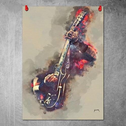 James Hetfield-s Electric Guitar Canvas Paintings on The Wall Art Posters and Prints Nordic Picture for Living Room No Frame