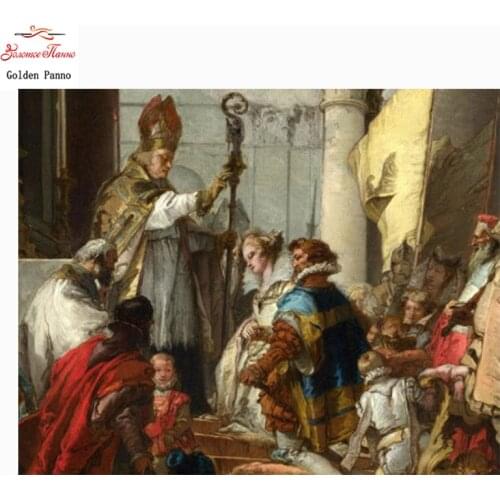 Golden Panno diamond painting Diamond embroidery full square 5d diy mosaic Religious pattern picture by rhinestones home decor