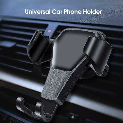 Kebidu Gravity Car Holder For Phone in Car Air Vent Mount No Magnetic Mobile Phone Holder GPS Stand For iPhone 12 11 Samsung