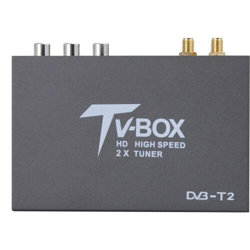 KLYDE High Speed H.264 (MPEG4) DVB-T2 TV RECEIVER Twin Tuners with Diversity Structure TV Box for High Speed Driving