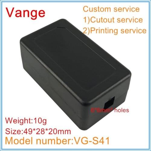 2pcs/lot injected mould shell box 49*28*20mm ABS plastic instrument housing diy case for wire outlet box