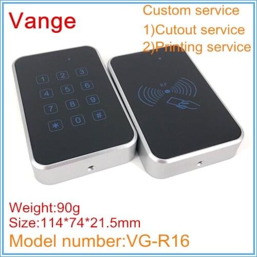 2pcs/lot injected making plastic material housing IP54 ABS plastic project box 114*74*21.5mm for door access control keypad