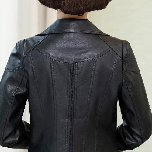 Women 2020 Pu Jacket Clothes Spting Autumn Slim Fit Blazer Leather Coat Plus Size Veste Femme 167779701129011 KJ