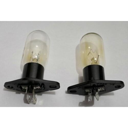 Globe bulbs replacement for Midea Haier Microwave Oven lighting with socket and L pins 220V 20W Microwave Oven Parts