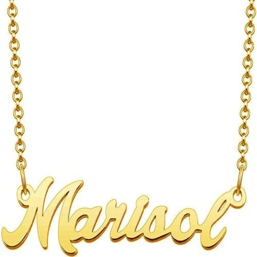 Trendy Custom Letter Name Necklaces Women Personalized Gold Color Choker Necklace Jewelry Accessaries