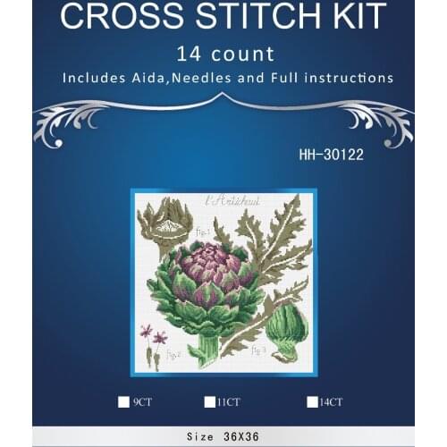 Needlework Crafts 14CT embroidery similar DIM French DMC Counted Cross Stitch Kit Set DIY Oil painting pink flowers
