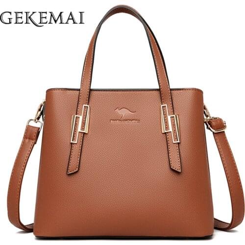 New Multifunctional Ladies Handbag Fashion Letter Design Women Shoulder Bags High Quality PU Leather Womens Messenger Bag Sac