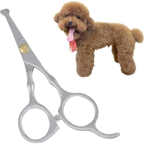 2020 New Pet Dog Cat Hair Scissors Animal Hairdressing Cutting Tesoura Tools Safety Rounded Grooming Thinning Shears