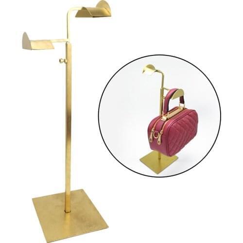Countertop Adjustable Handbag Purse Display Stand with Handles