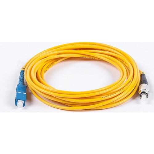 SC-FC Fiber Optic Patch Cord, Single-mode 3m Conductor Fiber optic jumper 3.0mm 10pcs/lot