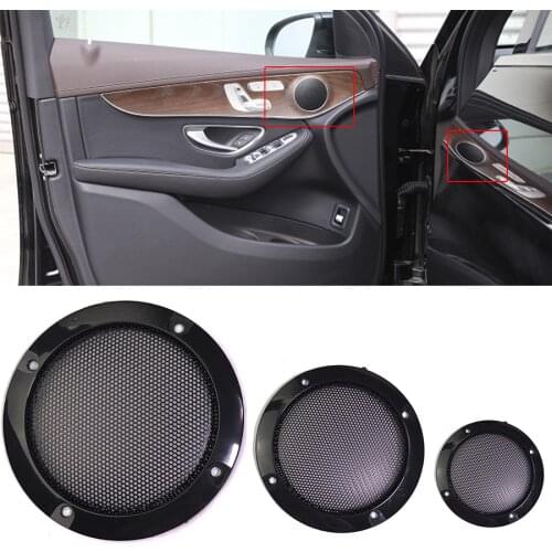 Wooeight 1Pc 2" 3" Speaker Net Coaxial Metal Sub Mesh Grills Cover Woofer Cover Black Frame Car Speaker Grille For All Cars