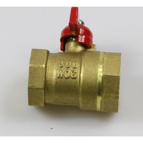 216 copper ball valve double wire (inside and outside the wire) ball valve 4 points -2 inch inner teeth deduction copper valve
