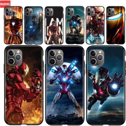 Silicone Cover Marvel Iron Man For Apple IPhone 12 Mini 11 Pro XS MAX XR X 8 7 6S 6 Plus 5S SE Phone Case