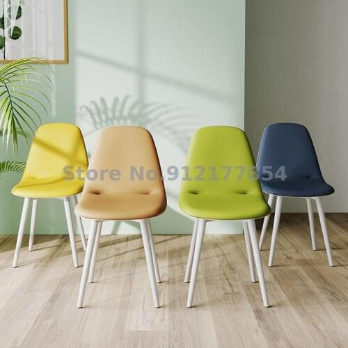 Nordic Net Red Chair Desk Computer Chair ins Nail Art Makeup Stool Backrest Simple Chair