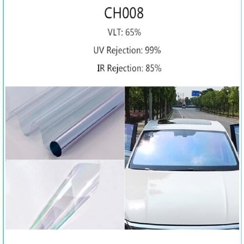 SUNICE VLT 65% Chameleon Window Tint/film Solar Tint Home Car Window Tint UV Self-adhesive 50cmX100cm(20inchX39.3inch) Glass