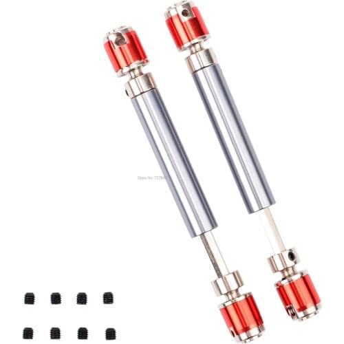 2pcs/4pcs 110-138mm Metal CVD Drive Shaft for 1/10 RC Rock Crawler Axial SCX10 D90
