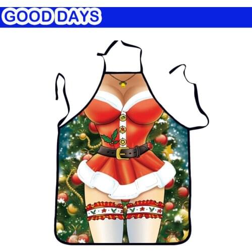 Christmas Day Woman Cosplay Funny Apron Kitchen Cooking Apron Party Bar Apron Restaurant Outdoor Wedding Funny Apon