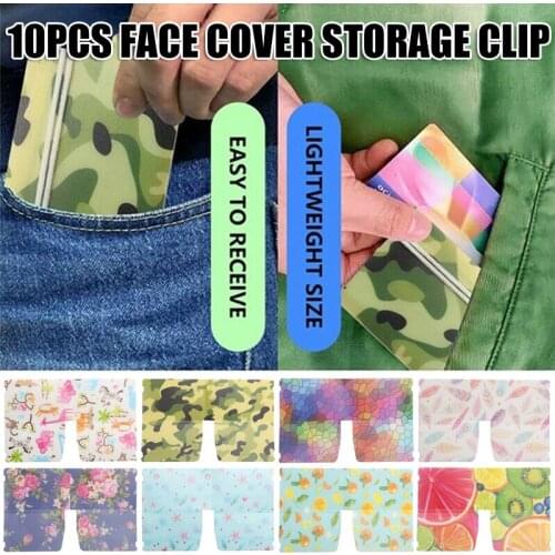 10pcs Portable Face Cover Bag Case Face Shield Holder Storage Box Plastic J2Y