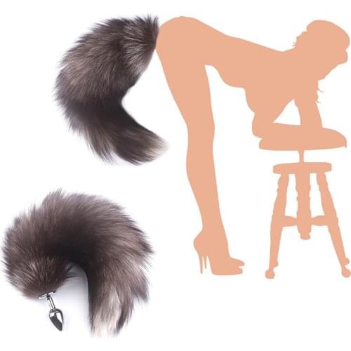 Metal Anal Toys Fox Tail Anal Plug Erotic Toys Butt Plug Sex Toys for Woman Couples Cosplay Butt Plug Adult Sex Adult Products