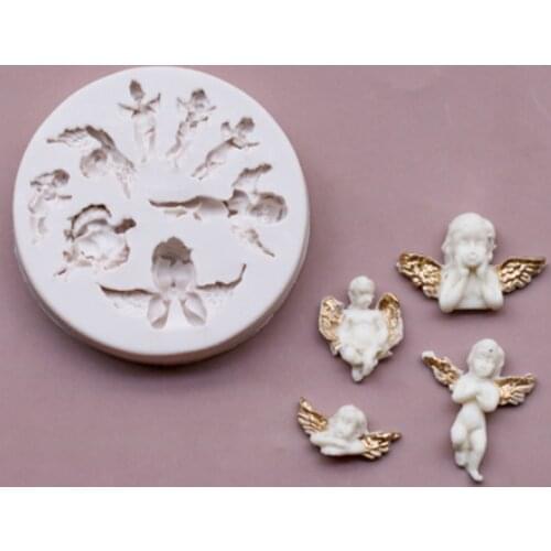 Angels Silicone Molds Fondant Cakes Decorating Tool Silicone Molds Sugarcraft Chocolate Baking Tools For Cake Gumpaste Form Tool