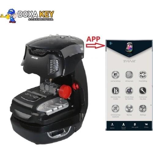 V2020 Database 2M2 Magic Tank Automatic Car Key Cutting machine controlled by bluetooth Support Android