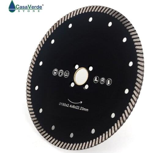 Free shipping DC-CRTB04 7 inch circular diamond saw blade 180mm for granite and marble cutting disc