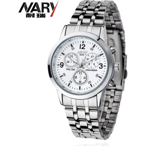 Nary Luxury Brand Watch Mens Watches Quartz Stainless Steel Mens Watches Men Sport Watches relogio masculino reloj hombre