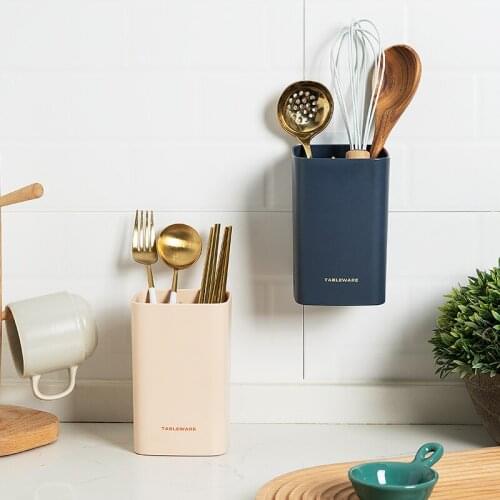 Chopsticks Holder Creative Frame Chopsticks Knife and Fork Tableware Draining Bucket Storage Rack Nail-Free Chopsticks Basket