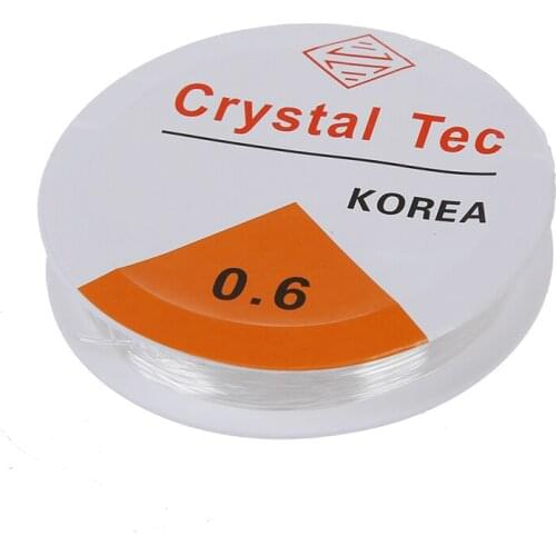 10 m wire / rope elastic for threading beads - White