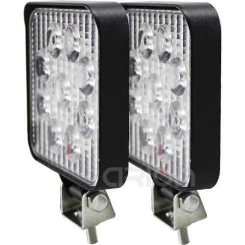 1Pc 2Pcs 4Pcs 27W LED Work Light Bar Square Spotlight 12V 24V Offroad LED Light Bar For Truck Offroad Car SUV ATV Headlight