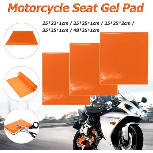 Motorcycle Seat Gel Pad Shock Absorption Mat Motorbike Scooter Comfortable Soft Gel Cushion Motor Bike Modified Seat Pads